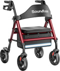Rollator Walkers with Seat for Seniors - Foldable All Terrain 8in