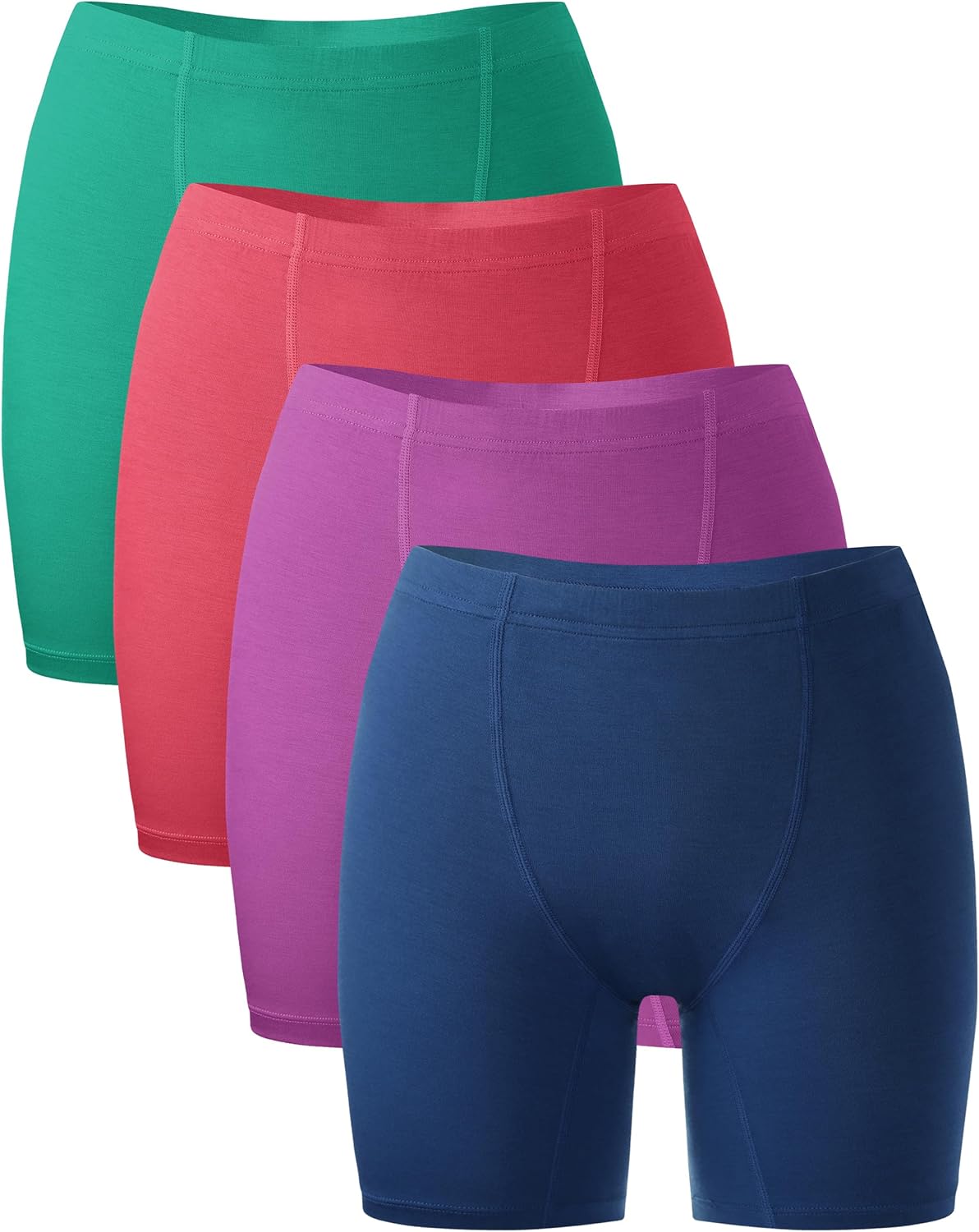 Bamboo Cool Womens Boxer Briefs Soft Stretch Panties 4 Packs