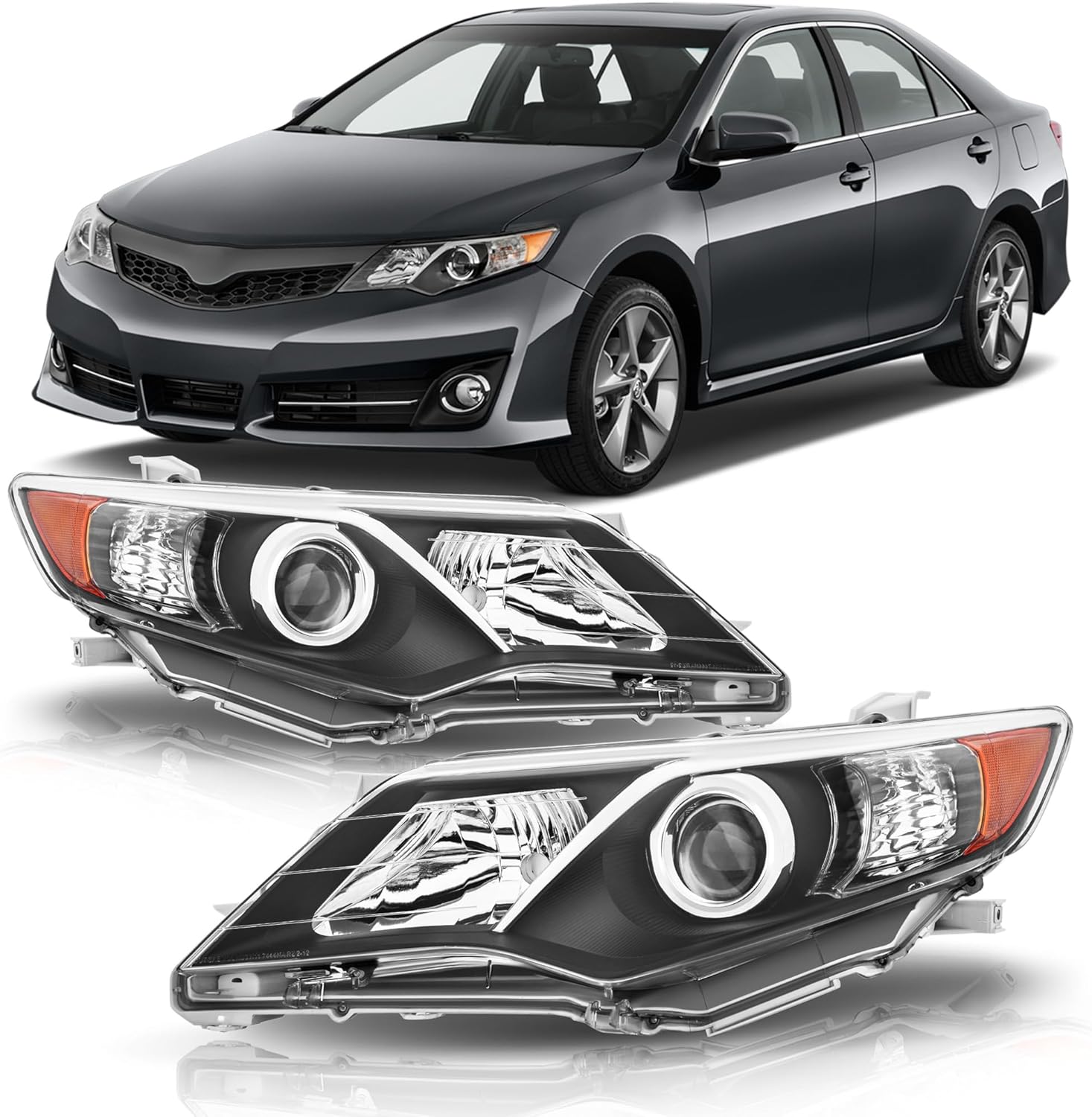 Headlight Assembly for 2012 2013 2014 Toyota Camry Models