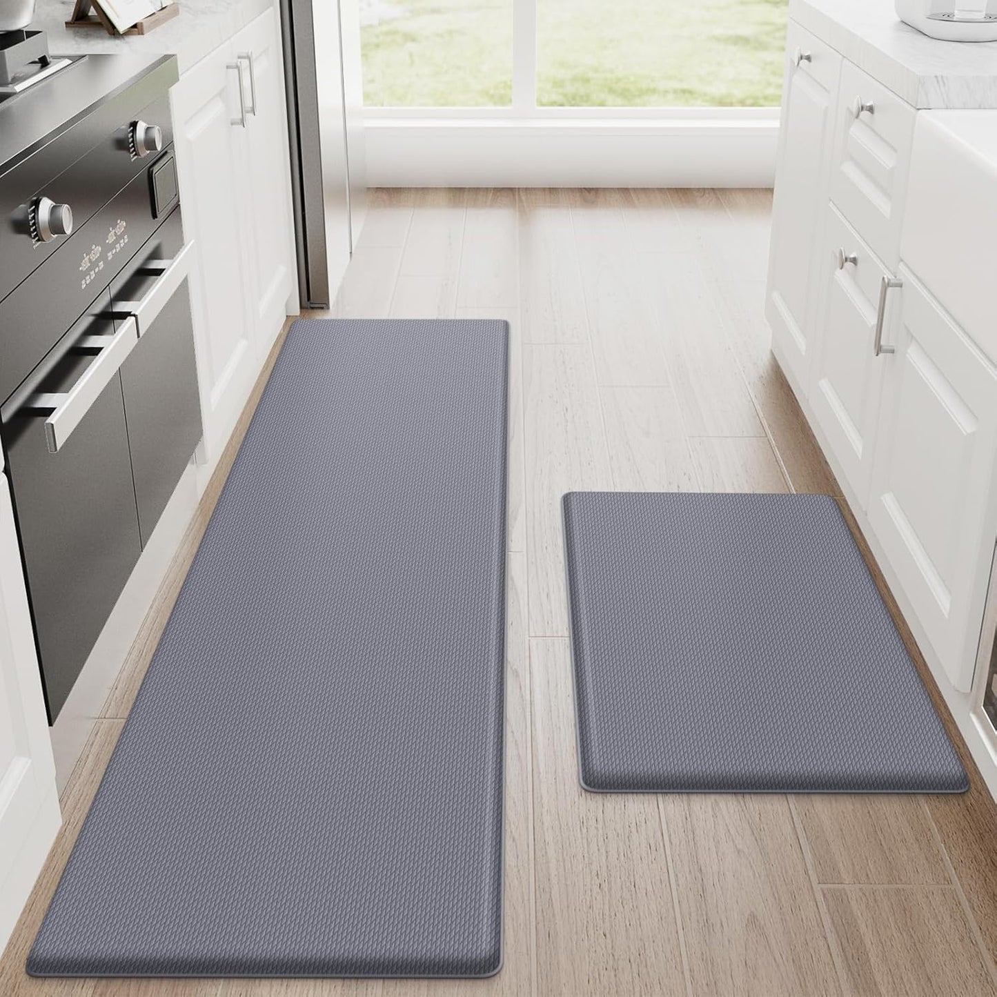 StepRite Kitchen Mats Set: Cushioned Anti-Fatigue Comfort