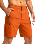 Pudolla Men's Hiking Cargo Shorts 9in Lightweight Outdoor