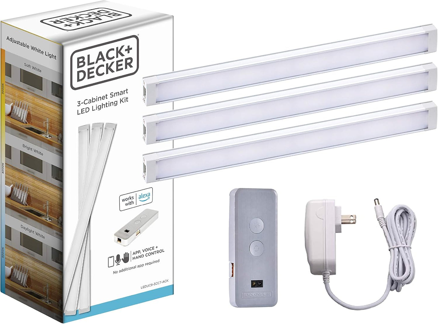 BLACK+DECKER Smart Under Cabinet Lighting Kit with Alexa Control