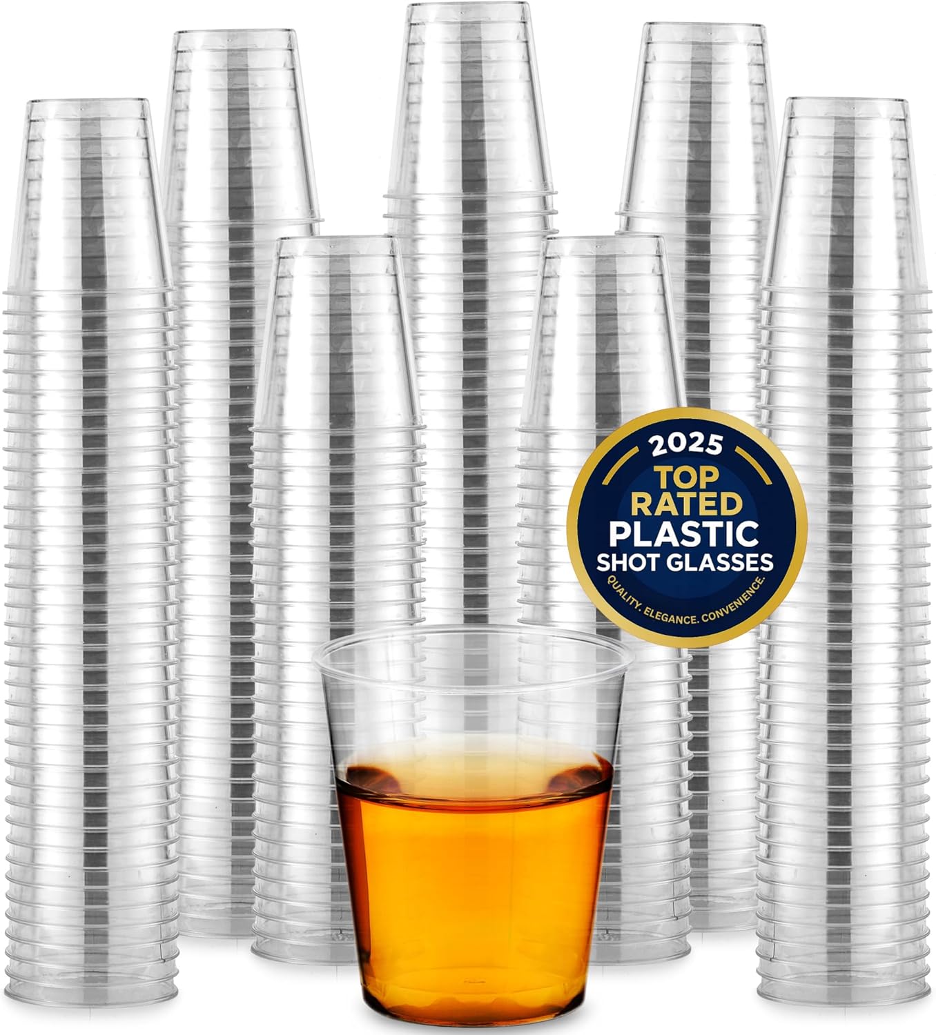 1000 Plastic Shot Glasses - Perfect for Parties and Events