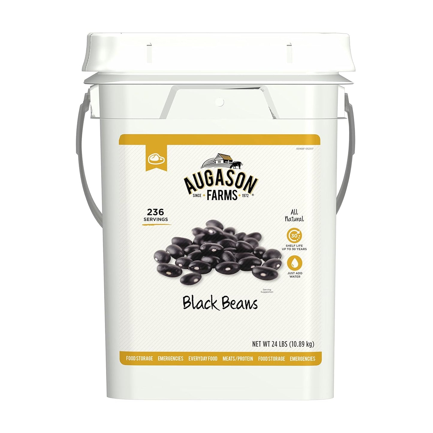 Dried Black Beans Emergency Food Supply for Survival Needs