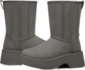 SHIBEVER Women's Snow Boots Winter - Fur Lined Waterproof Platform