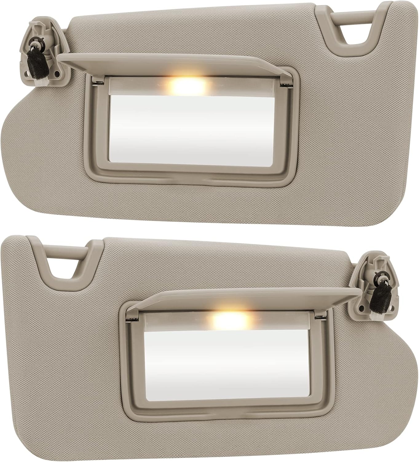 Beige Driver Passenger Side Sun Visor Replacement for Nissan Altima
