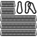 100 PCS 2.36in Spring Snap Hook Carabiner Pack - Heavy Duty Clips