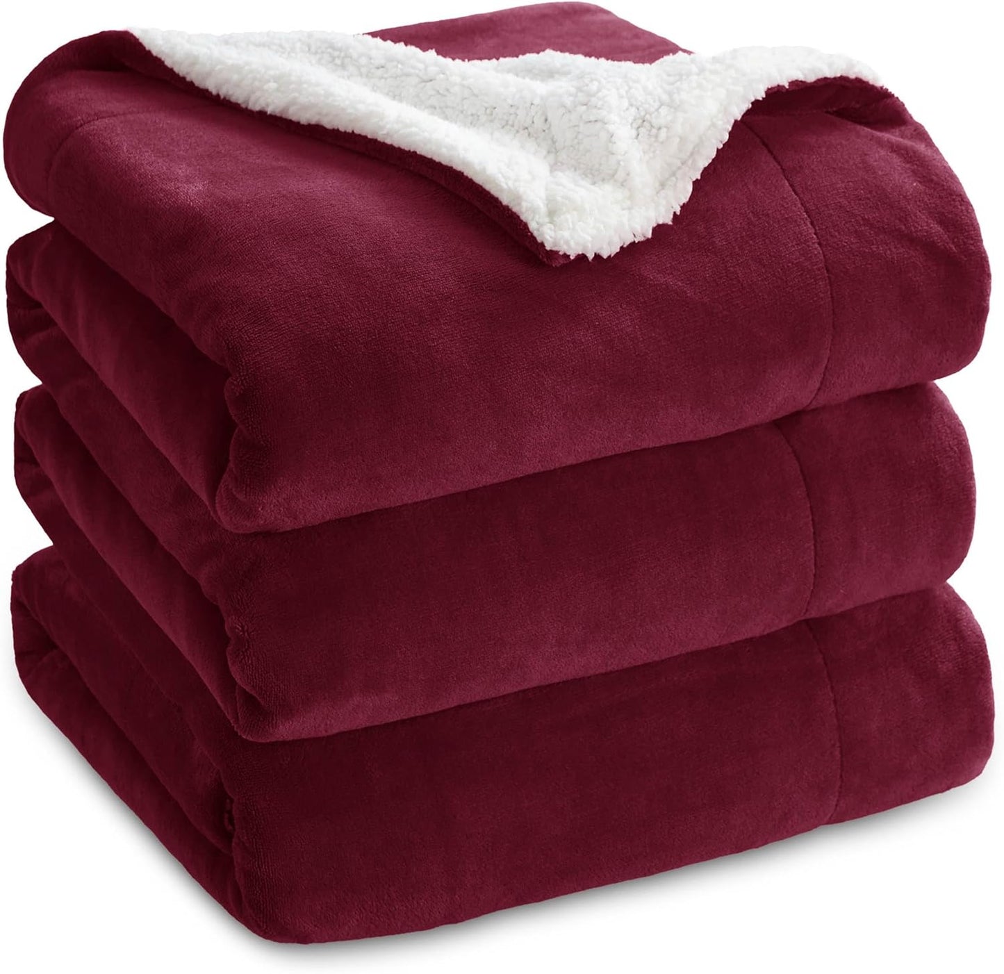 Bedsure GentleSoft Sherpa Fleece Blanket King Size for Cozy Warmth