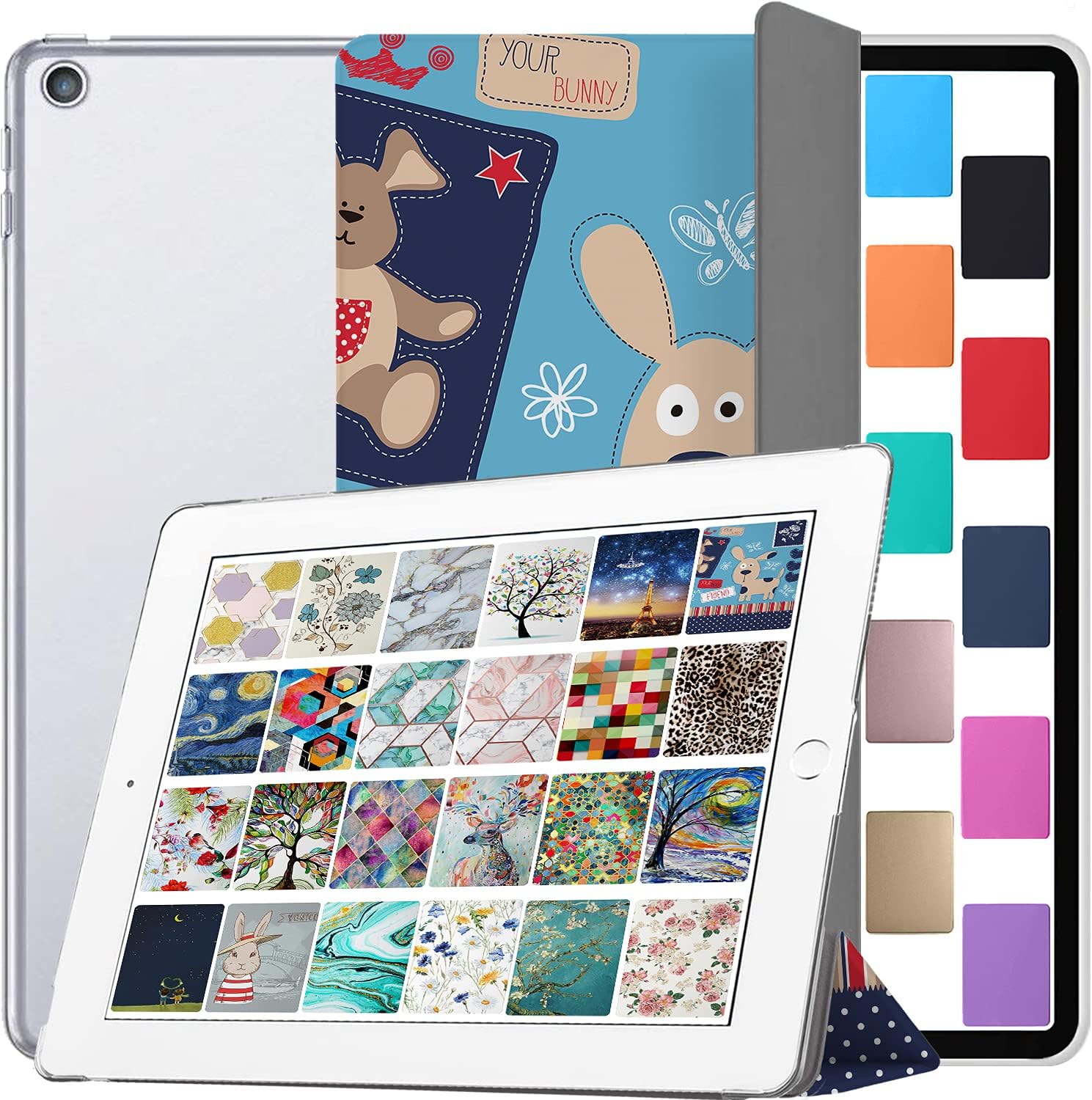 DuraSafe iPad 9.7 Inch Case with Puppy Friend Design for 5th 6th Gen