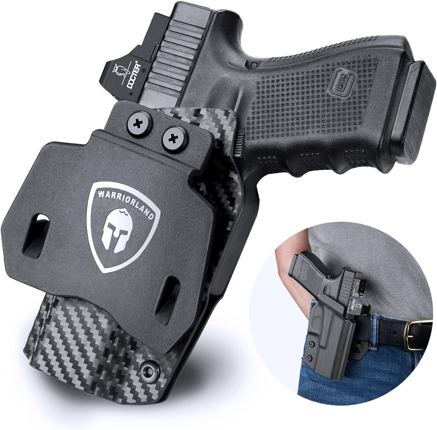 WARRIORLAND OWB Kydex Holster for Glock and More Firearms