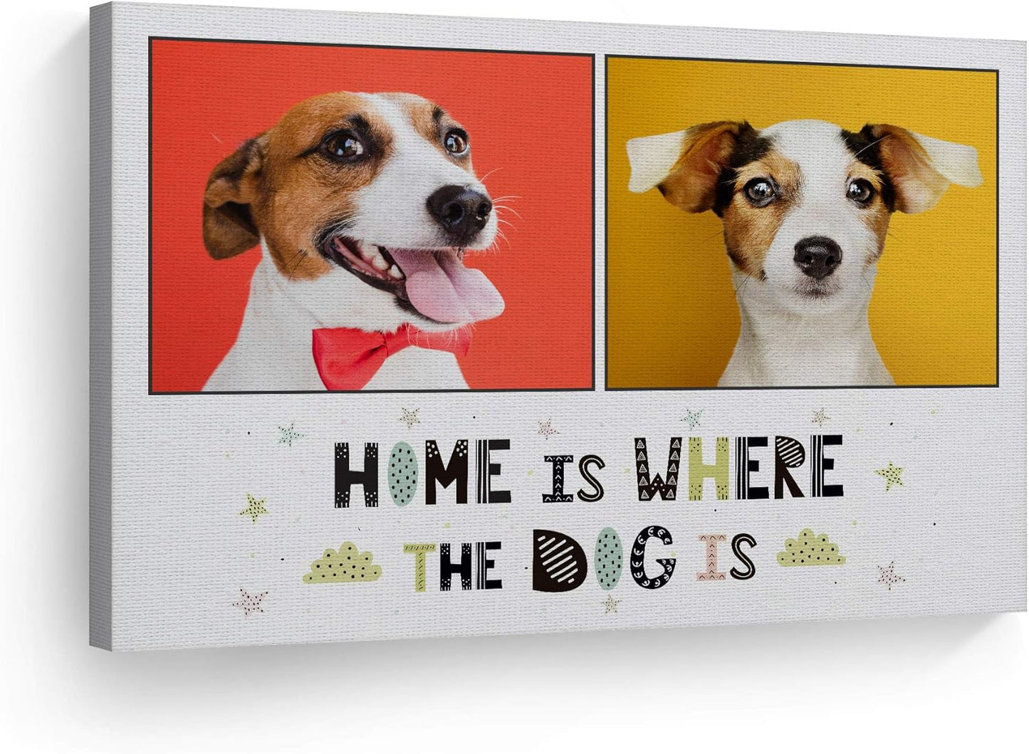 Custom Photo Canvas Print for Dog Lovers - Unique Gift Idea