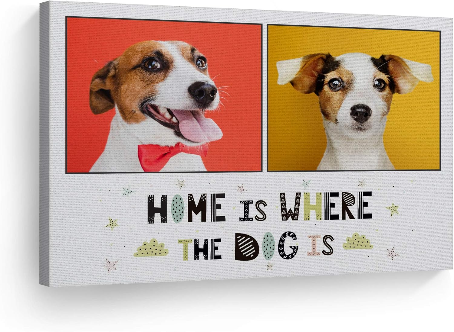 Custom Photo Canvas Print for Dog Lovers - Unique Gift Idea