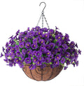 Artificial Hanging Morning Glory Flowers Basket by Ivydale