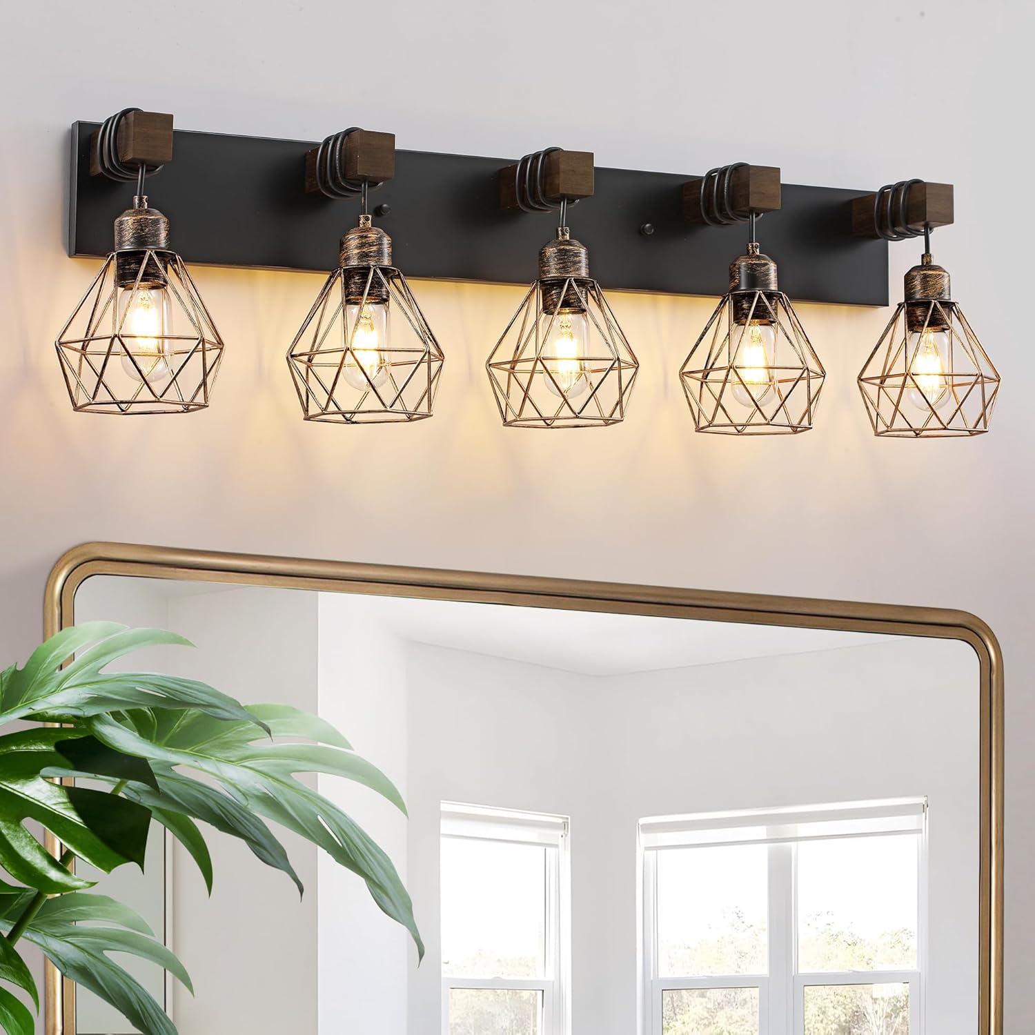 Farmhouse Bathroom Vanity Light Fixtures for Rustic Charm