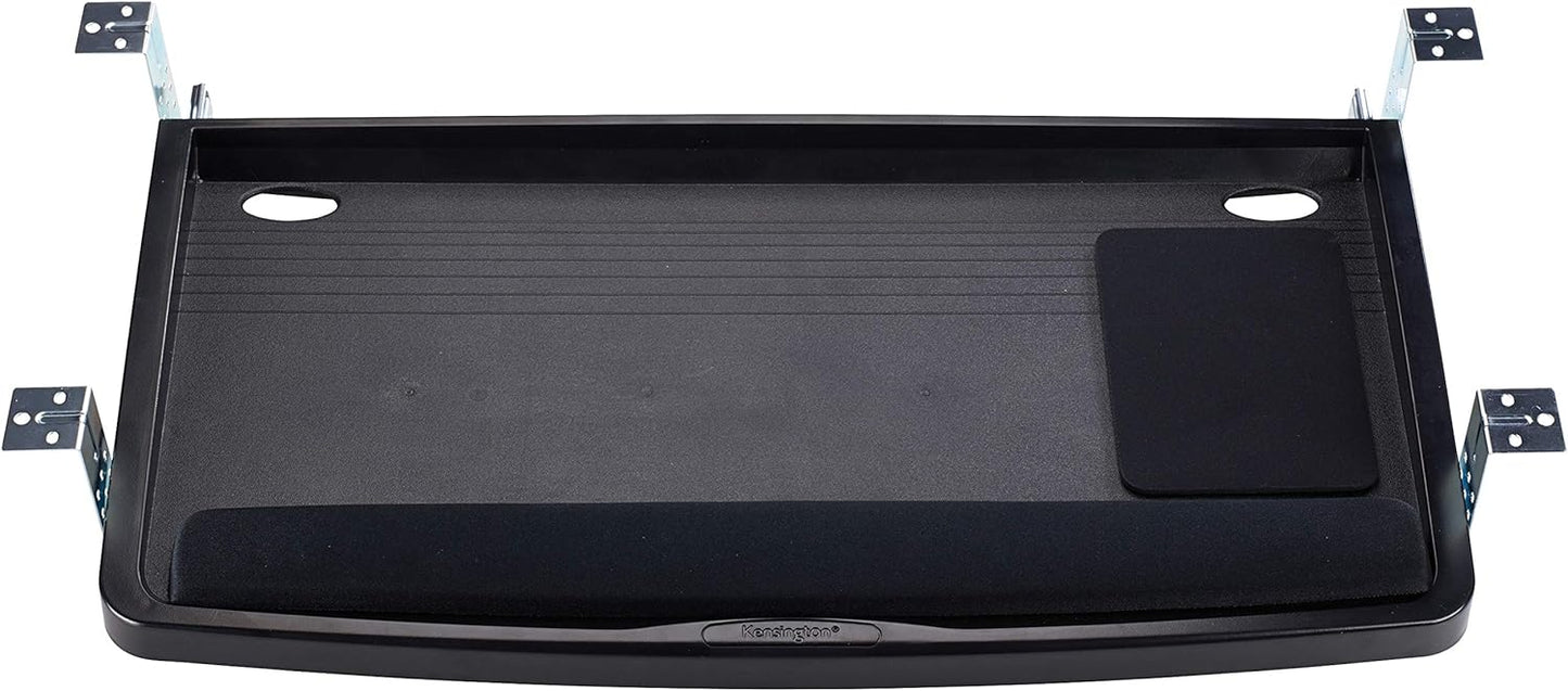 Kensington Under Desk Keyboard Tray - SmartFit Ergonomic, Cable Management, Height Adjustable, Black