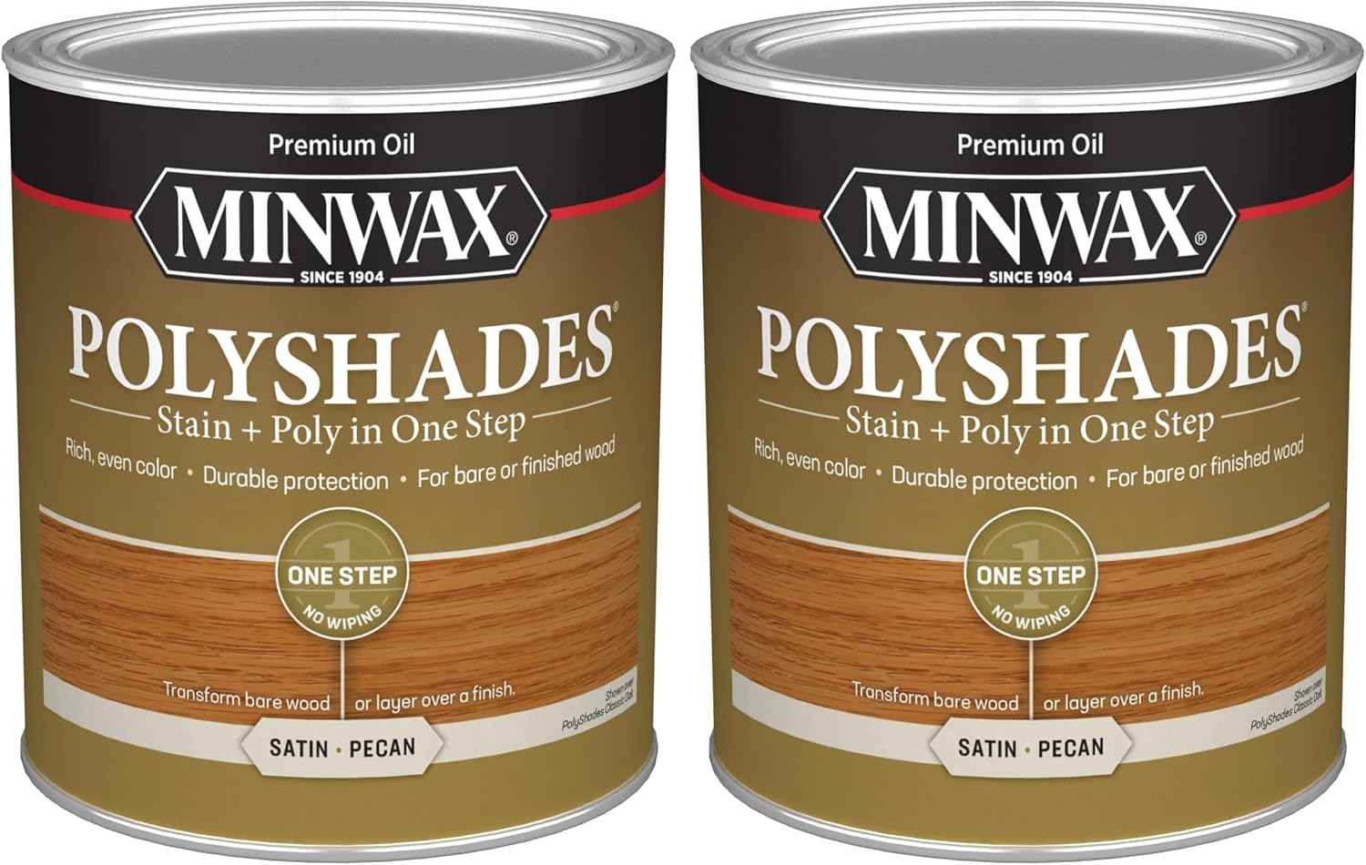 Minwax PolyShades Wood Stain and Polyurethane Finish Quart