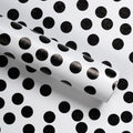 17.3x480 Black and White Polka-Dot Wallpaper for Easy Decor