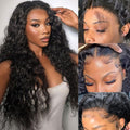 13x6 HD Lace Front Deep Wave Wig 24in - Natural Pre Plucked Hair