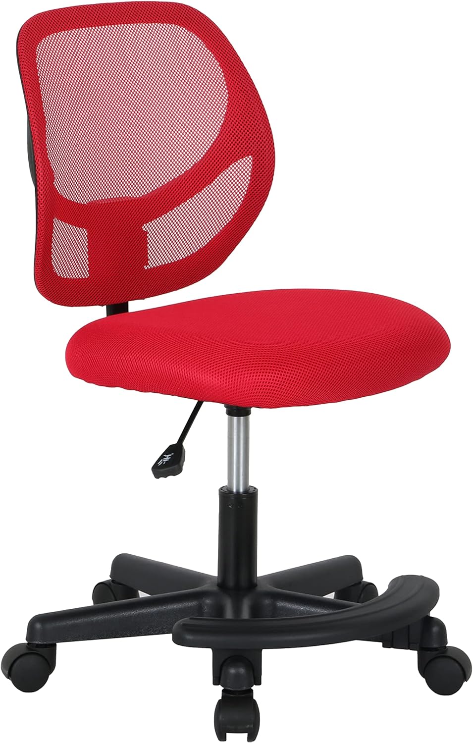 Adjustable Kids Study Chair with Footrest - Red