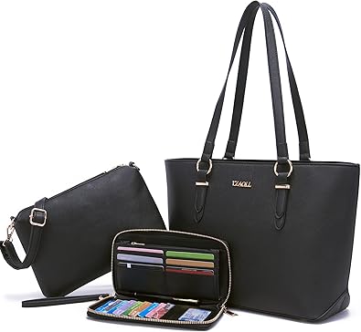 YZAOLL Purses for Women: Stylish Faux Leather Tote Handbag Set