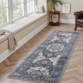Runner Rug for Hallways 2x6 - Soft Non Slip Vintage Long Runner
