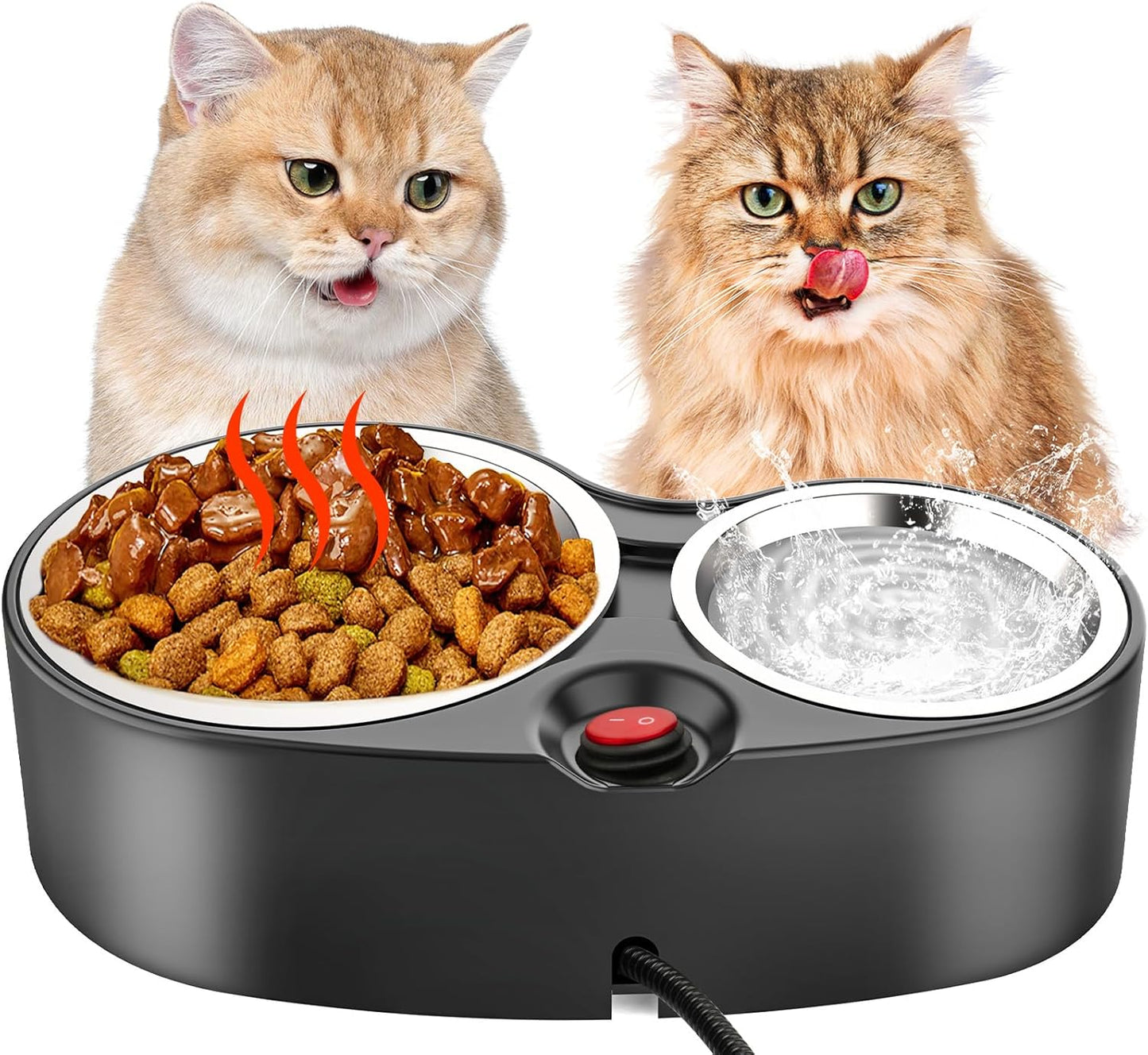 Heated Cat Bowl Set - Winter Ready! 