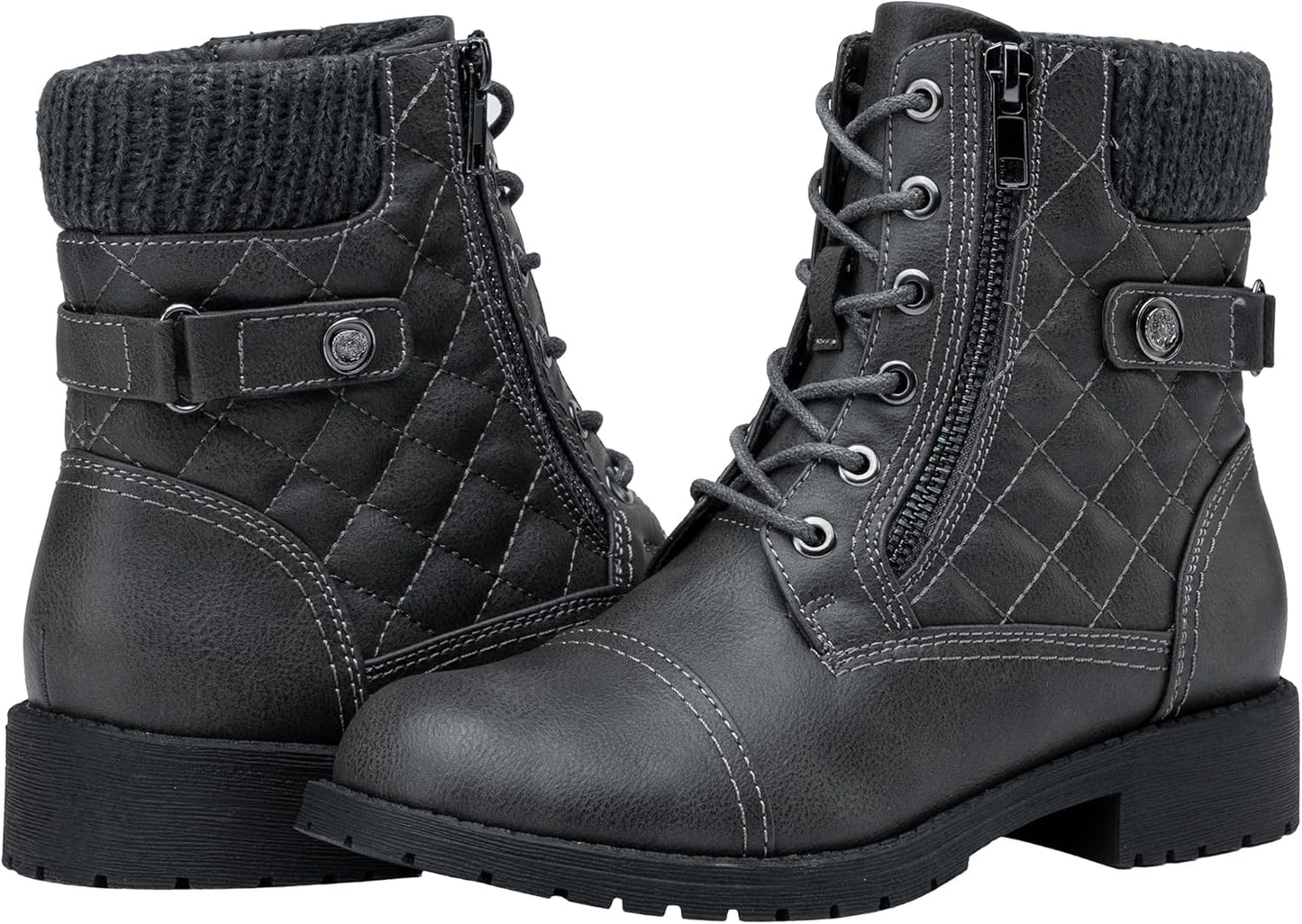 Vepose Women's Combat Ankle Boots for Style and Comfort