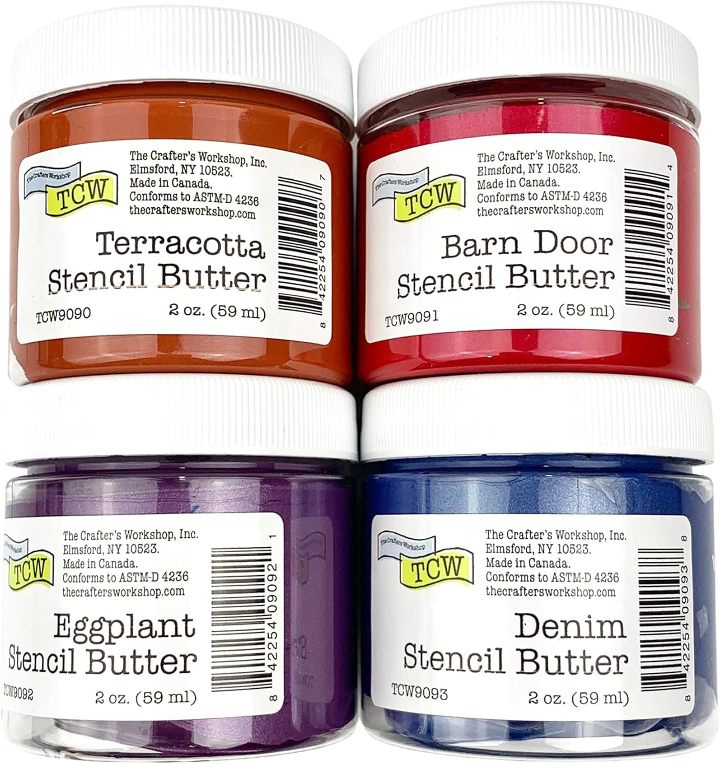 The Crafter's Workshop Stencil Butter Jewels Acrylic Paint Set