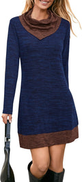 STYLEWORD Women's 2025 Winter Tunic Dress for Leggings - Cozy Cowl