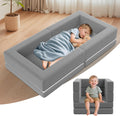 Portable Toddler Travel Bed Foldable & Soft - 3-in-1 Convertible