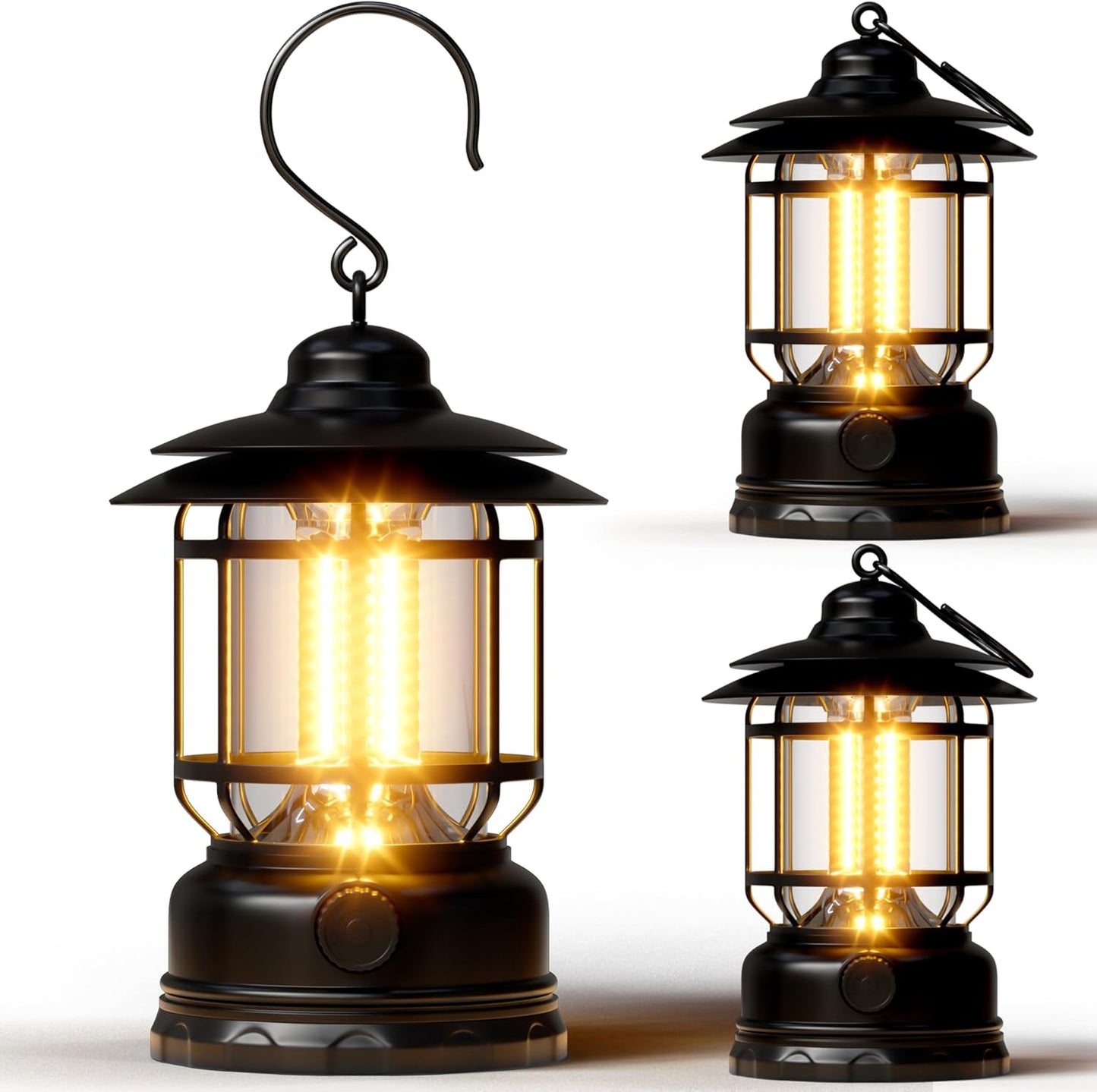 Retor LED Camping Lanterns 3 Pack for Indoor Outdoor Use