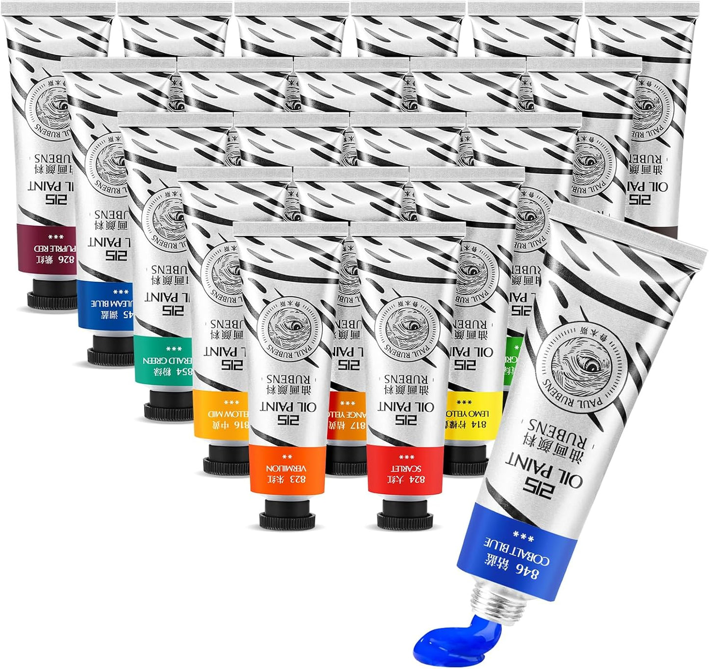 Professional Oil Paint Set with 20 Colors for Artists and Students