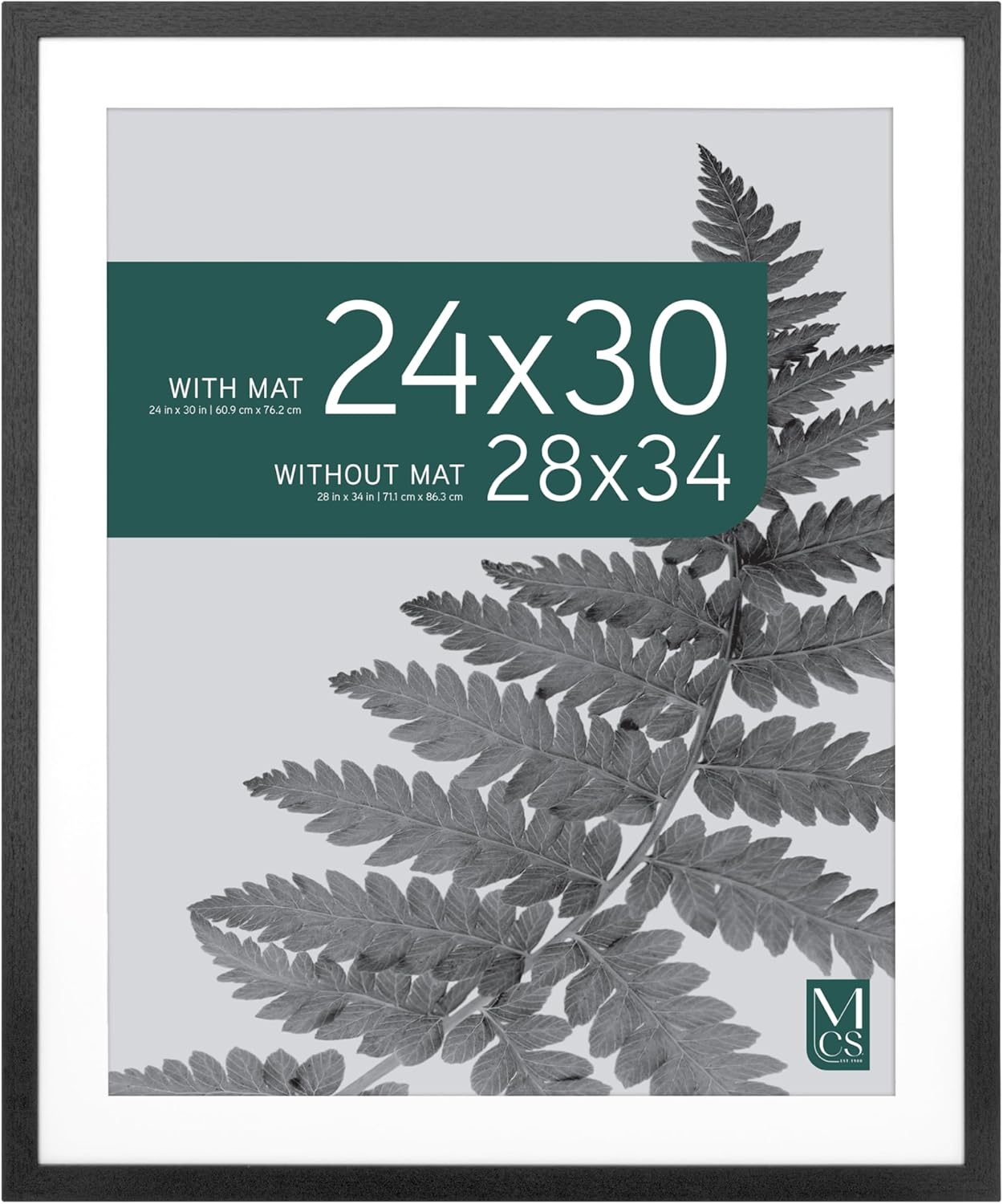 MCS Studio Gallery 28x34 Matted Poster Frame for Art Prints