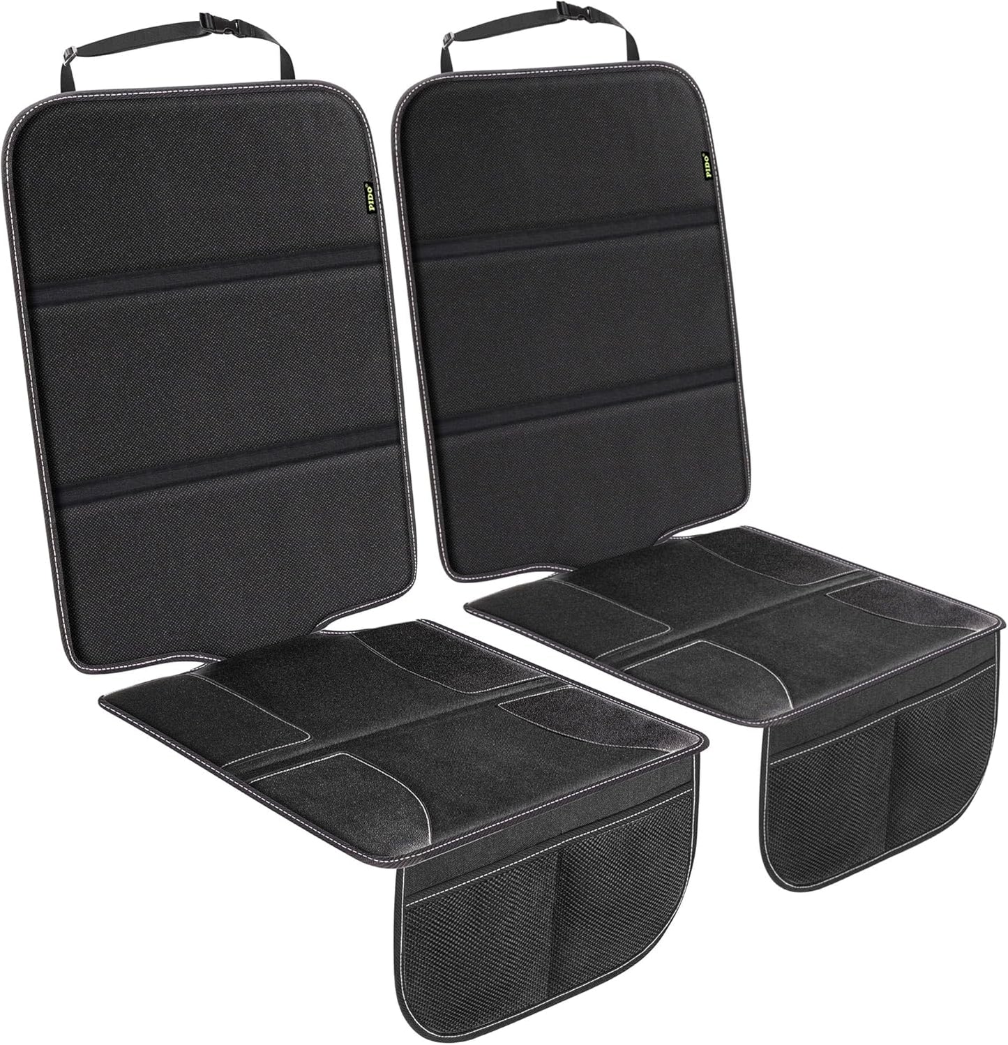 PIDO Car Seat Protector for Child Car Seat - 2 Pack Mats