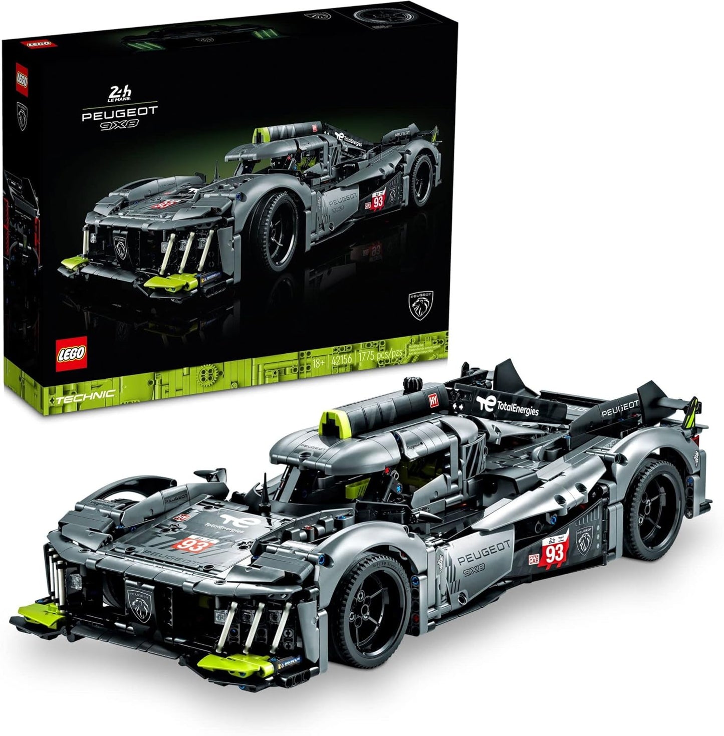 LEGO Technic Peugeot 9X8 24H Le Mans Hybrid Hypercar Model