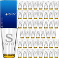 Personalized Beer Glasses Set of 48 Engraved Yellow 16oz Pint Glasses