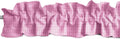 Faux Burlap Sleeve Topper Valance 120 in x 9 in - Soft Pink ruffle