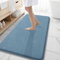 OLANLY Thick Memory Foam Bath Mat Rug 47x20 - Extra Soft Quick Dry