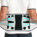 Back Brace with 8 Support Belts for Women & Men - Large Area Aluminum