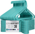 Ultra Heavy Duty Plastic Clothes Hangers Aqua - Durable Coat Hangers