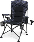 Oversized Camping Chair Heavy Duty Support 350 LBS - Padded Fishing