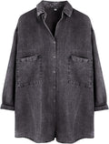 Womens Chambray Denim Shirt Button Down - Soft Tencel Comfort