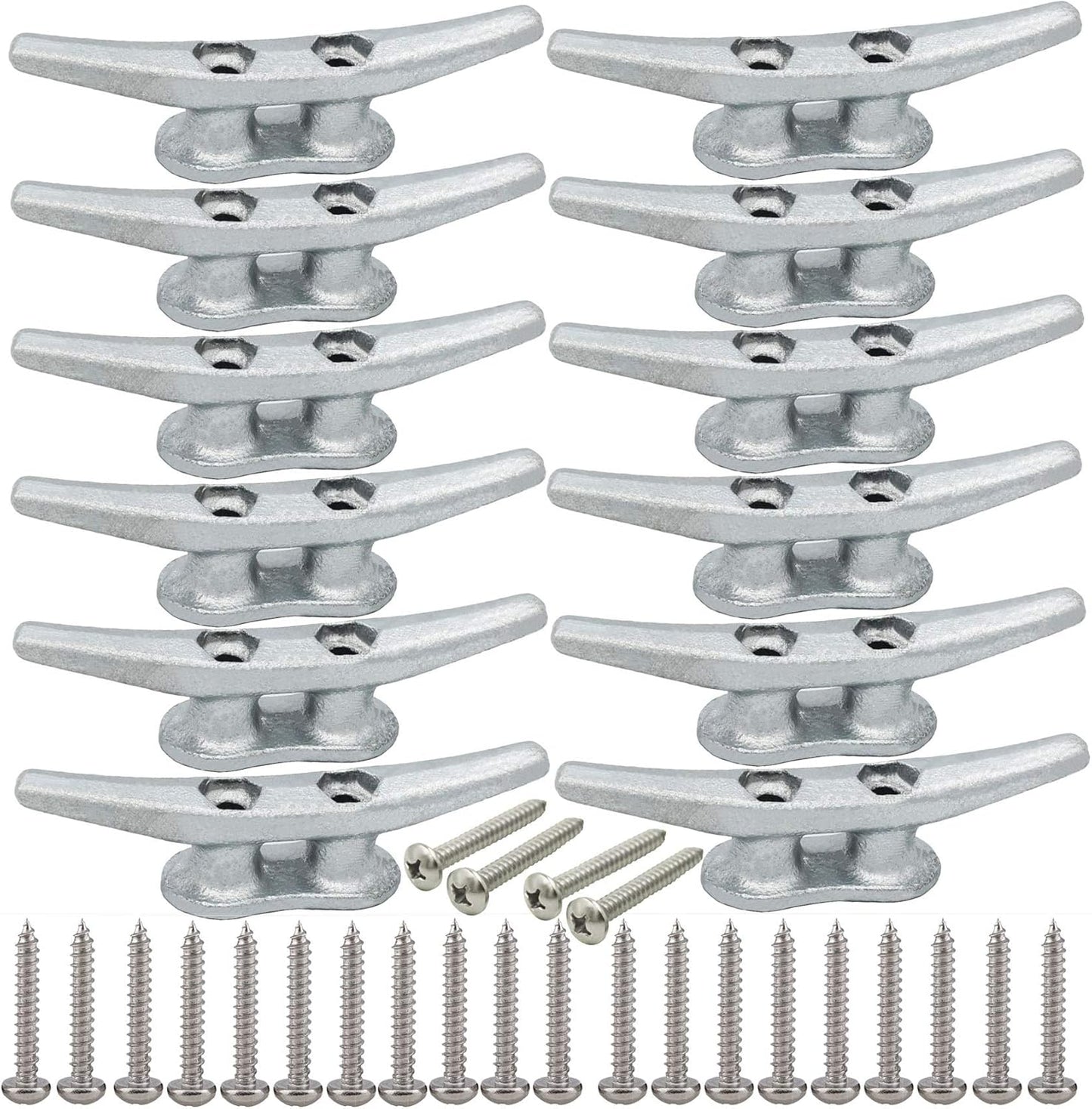 4 Inch Dock Cleats for Boats - Durable Marine Cleats Pack