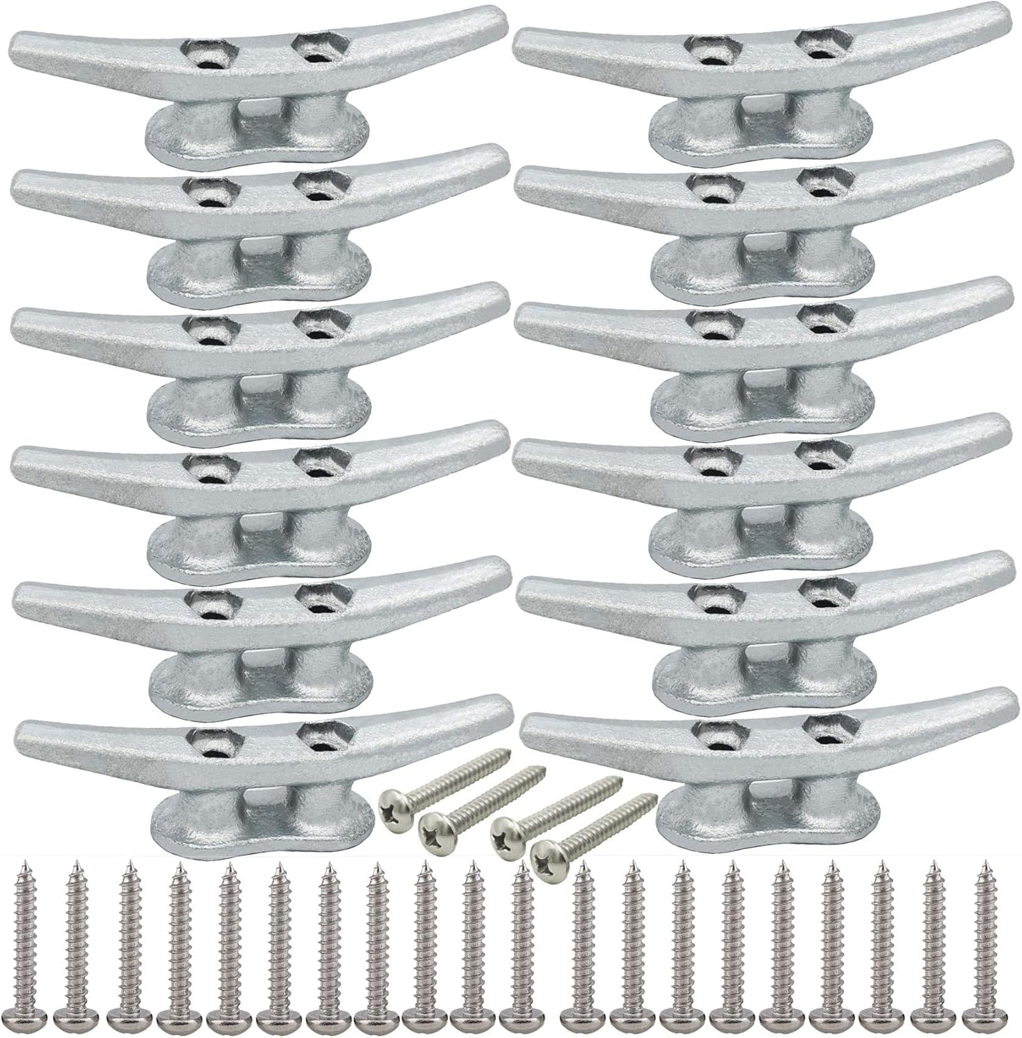 4 Inch Dock Cleats for Boats - Durable Marine Cleats Pack
