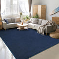Soft Rugs for Living Room 6x9 Navy Blue, Minimalist Area Rug