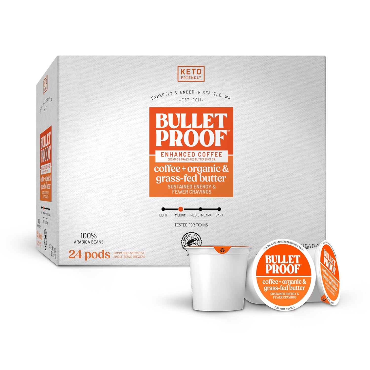 Bulletproof Coffee Pods with Organic Grass-Fed Butter for Keto