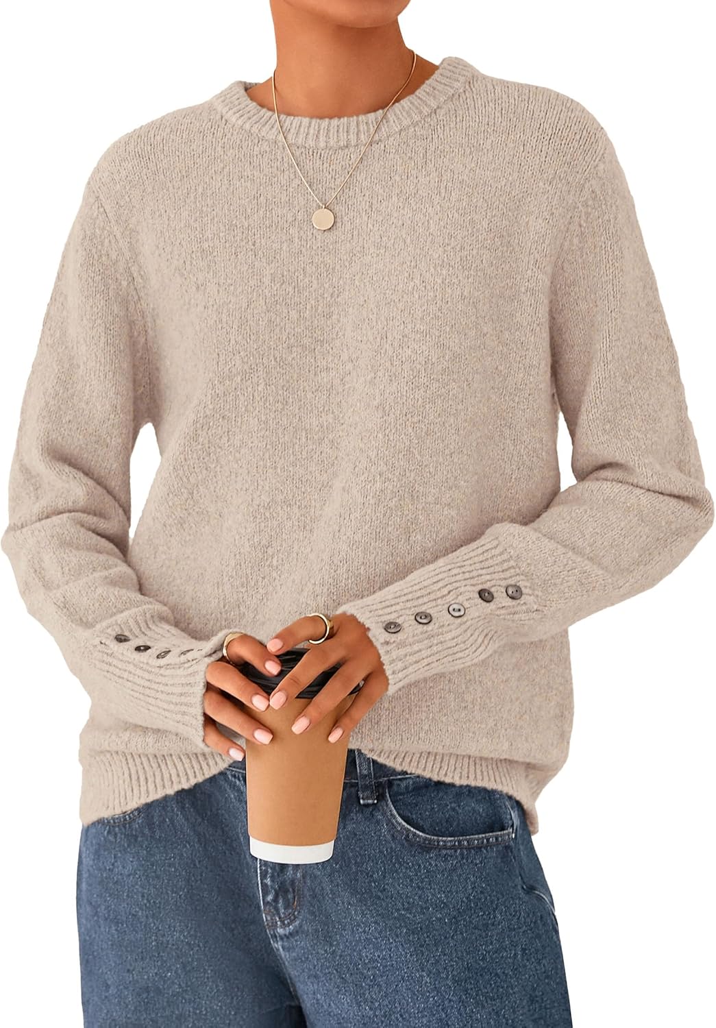PRETTYGARDEN Fall Sweaters for Women Cozy Casual Pullover