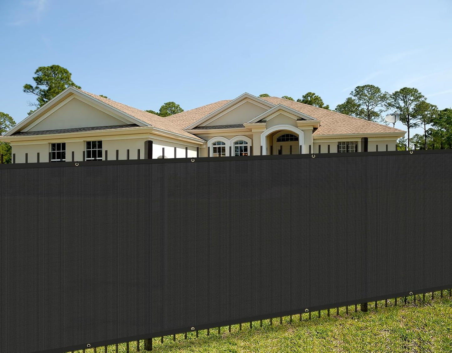 COARBOR 5'x20' Heavy Duty Fence Privacy Screen - Outdoor Shade & Wind Protection!