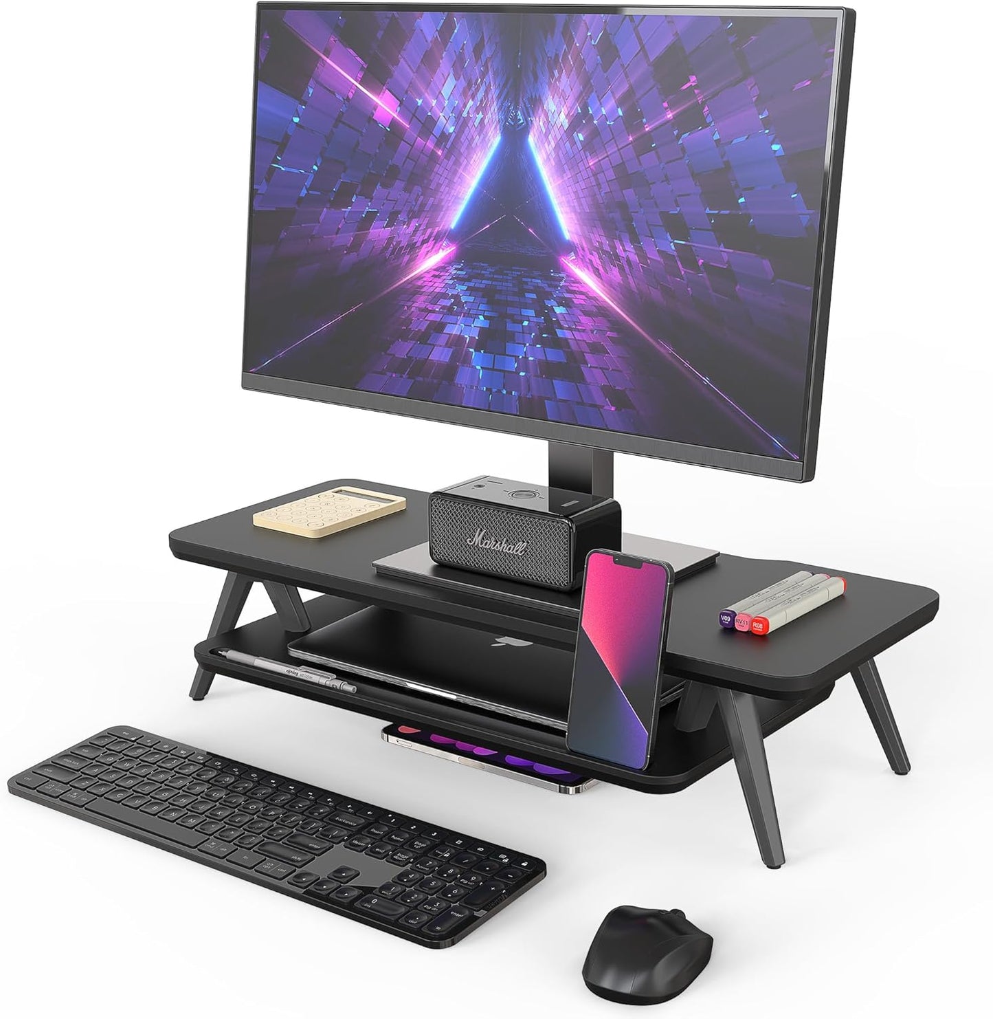 Fenge Monitor Stand Riser for Desk with Storage Organizer