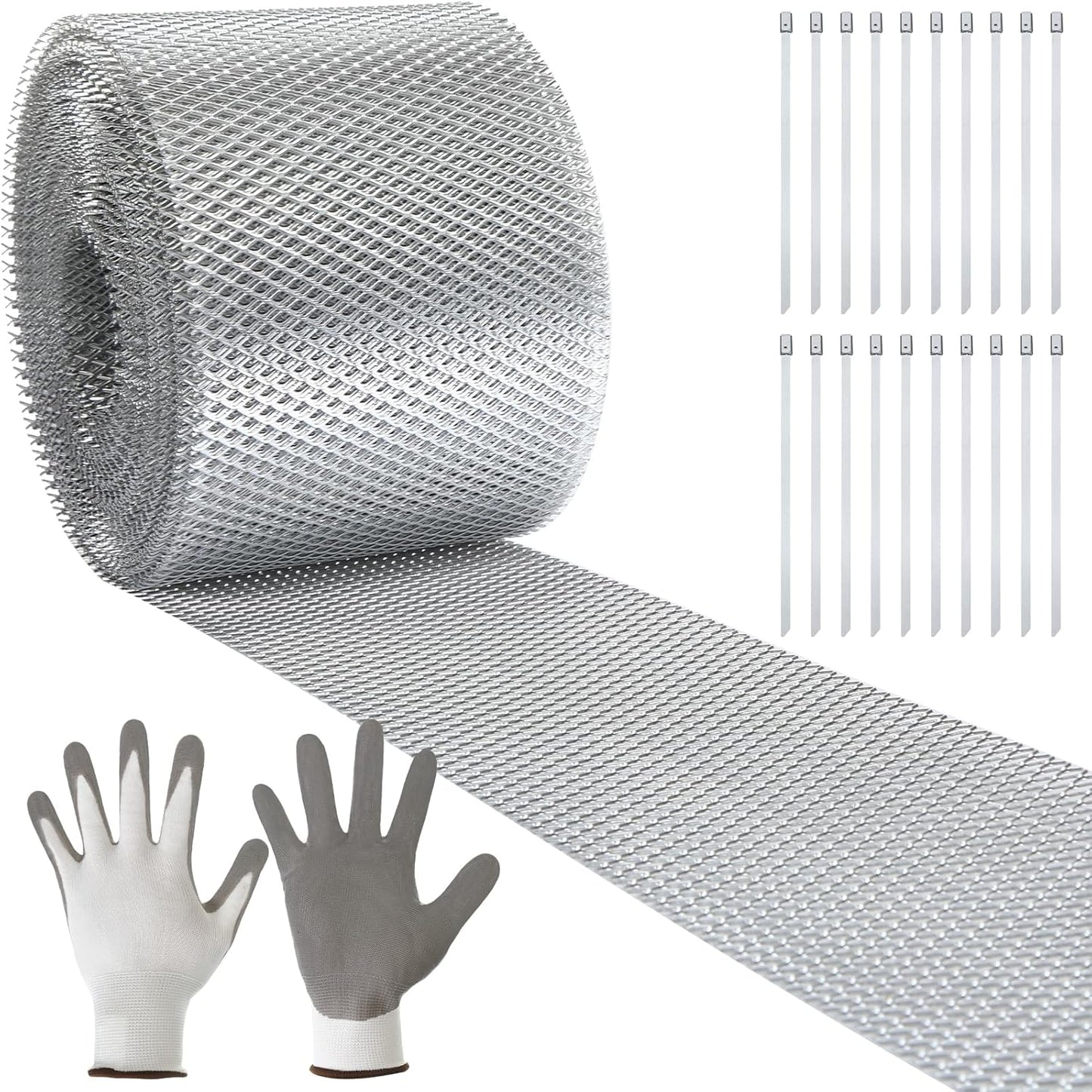 Tandefio Gutter Guard 5 Inch x 100 Feet for Leaf Protection